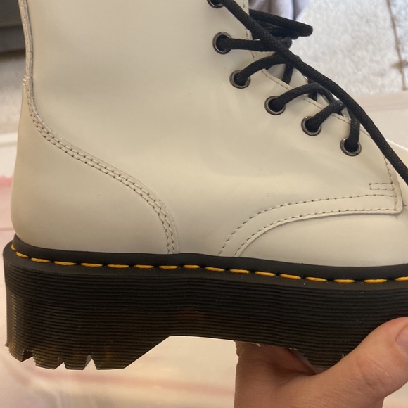 *SOLD* Doc Marten Jadon UK version white platform side zip boot size 8.5 - Picture 7 of 16